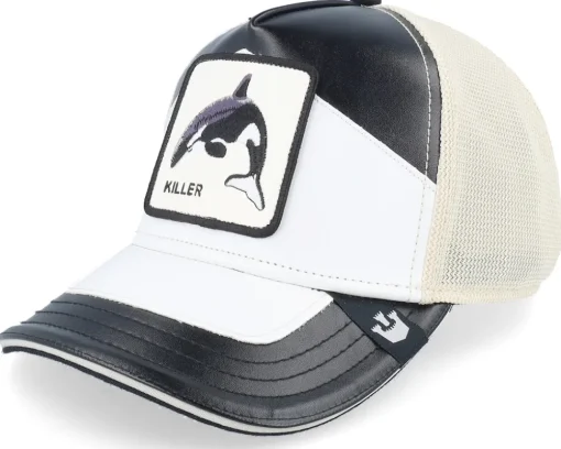 Clearance Goorin Bros. Moto Killer Moto Lamba Black/White A-Frame Trucker - Black, White