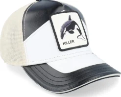 Clearance Goorin Bros. Moto Killer Moto Lamba Black/White A-Frame Trucker - Black, White