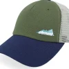 Skate-Element Mount Mesh Cap Rifle Green A-Frame Trucker -