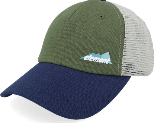 Skate-Element Mount Mesh Cap Rifle Green A-Frame Trucker -