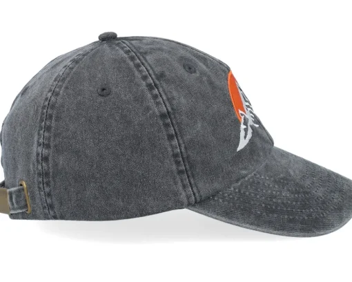 Fashion Wild Spirit Mountain & Sunrise Washed Black Dad Cap -