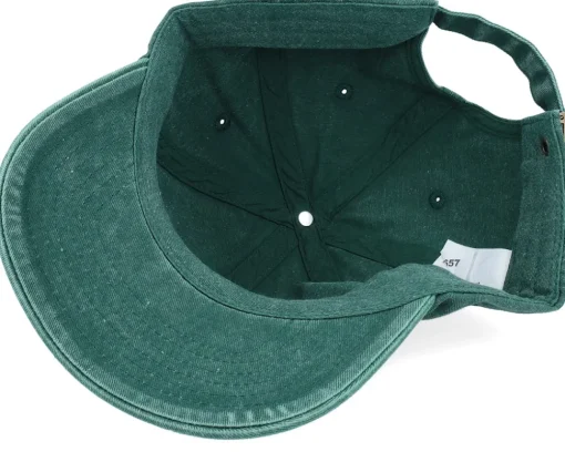 Dad Cap-Wild Spirit Mountain & Sunrise Washed Bottle Green Dad Cap -