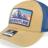 Trucker-Wild Spirit Mountain Adventure Patch Biscuit/True Blue Trucker -