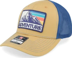 Trucker-Wild Spirit Mountain Adventure Patch Biscuit/True Blue Trucker -