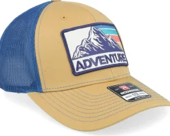 Trucker-Wild Spirit Mountain Adventure Patch Biscuit/True Blue Trucker -