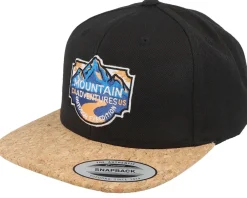 Snapback-Wild Spirit Mountain Adventures Black/Cork Snapback -