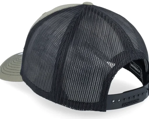 Trucker-Wild Spirit Mountain And Eagle Black Patch Loden/Black Trucker -