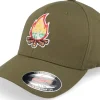 Flexfit-Wild Spirit Mountain Camp Fire Olive Flexfit - Green