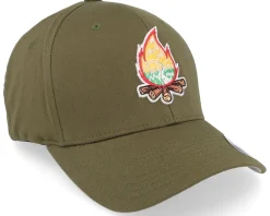 Flexfit-Wild Spirit Mountain Camp Fire Olive Flexfit - Green