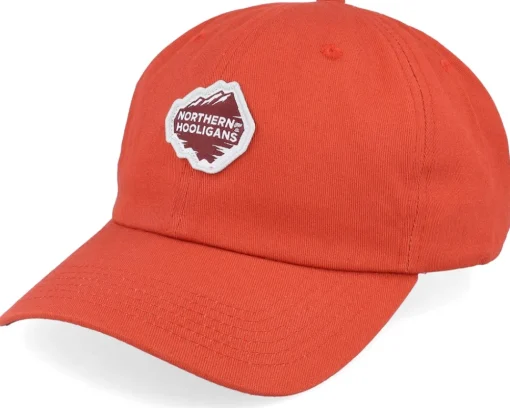 Dad Cap-Northern Hooligans Mountain Cap Brownish Dad Cap - Red