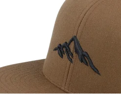 Snapback-Wild Spirit Mountain 3d Black/Tan Snapback - Brown