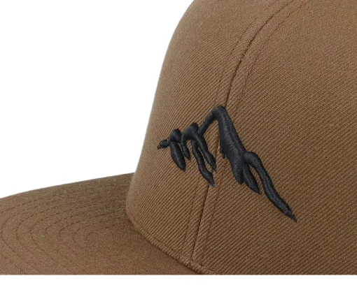 Snapback-Wild Spirit Mountain 3d Black/Tan Snapback - Brown