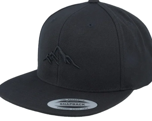 Snapback-Wild Spirit Mountain 3d Black/Tan Snapback - Brown