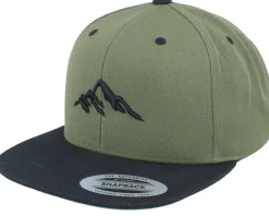 Snapback-Wild Spirit Mountain 3d Black/Tan Snapback - Brown
