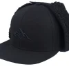 Earflap-Wild Spirit Mountain 3d Canvas Flatbrim / Earflap - Black