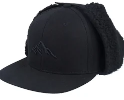 Earflap-Wild Spirit Mountain 3d Canvas Flatbrim / Earflap - Black