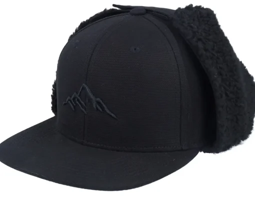 Earflap-Wild Spirit Mountain 3d Canvas Flatbrim / Earflap - Black