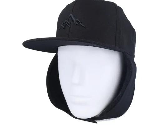 Earflap-Wild Spirit Mountain 3d Canvas Flatbrim / Earflap - Black