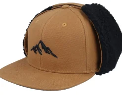 Earflap-Wild Spirit Mountain 3d Canvas Flatbrim / Earflap - Black