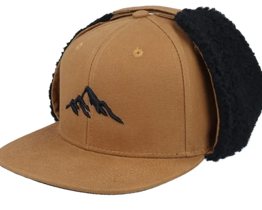 Earflap-Wild Spirit Mountain 3d Canvas Flatbrim / Earflap - Black