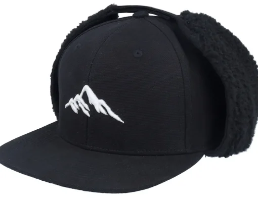 Earflap-Wild Spirit Mountain 3d Canvas Flatbrim / Earflap - Black