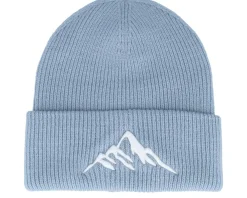Cuff Beanies-Wild Spirit Mountain 3d Dusty Soft Deep Cuff - Blue