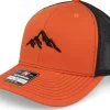 Best Wild Spirit Mountain 3d Orange/Black Trucker -