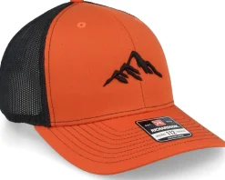 Best Wild Spirit Mountain 3d Orange/Black Trucker -
