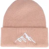 Cuff Beanies-Wild Spirit Mountain 3d Peach Soft Deep Cuff - Pink