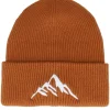 Cuff Beanies-Wild Spirit Mountain 3d Pumpkin Soft Deep Cuff - Orange