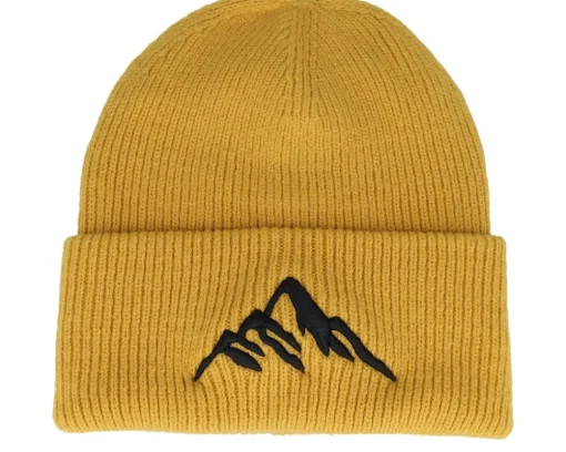 Cuff Beanies-Wild Spirit Mountain 3d Pumpkin Soft Deep Cuff - Orange
