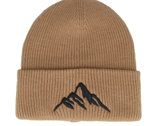 Cuff Beanies-Wild Spirit Mountain 3d Pumpkin Soft Deep Cuff - Orange