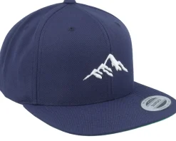 Best Wild Spirit Mountain 3d White/Navy Snapback - Blue