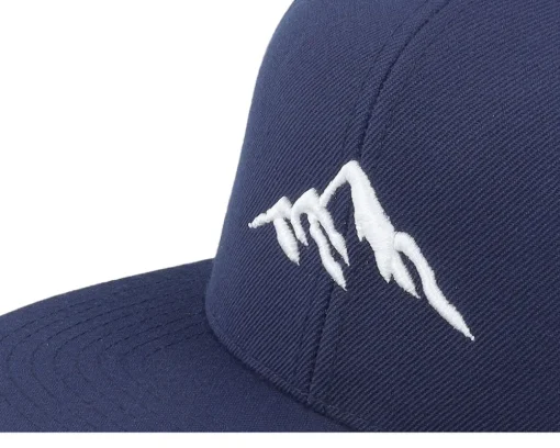 Best Wild Spirit Mountain 3d White/Navy Snapback - Blue