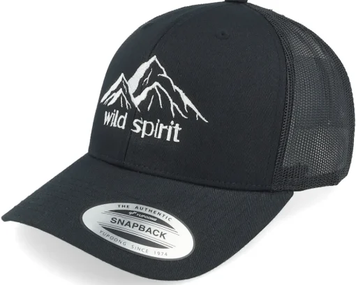 Trucker-Wild Spirit Mountain Black Trucker -