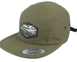 5-Panel-Wild Spirit Mountains And Forest Patch Olive 5-panel -