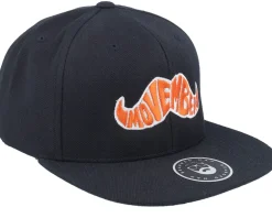 Clearance Bearded Man Movember Typo Black Snapback -