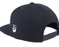 Clearance Bearded Man Movember Typo Black Snapback -