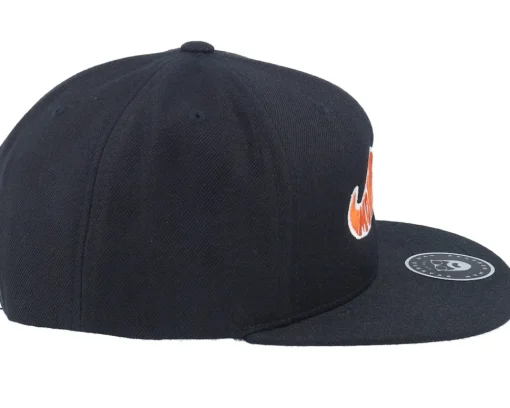 Clearance Bearded Man Movember Typo Black Snapback -
