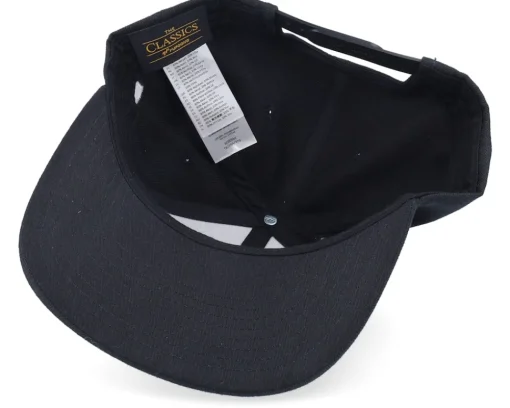 Clearance Bearded Man Movember Typo Black Snapback -