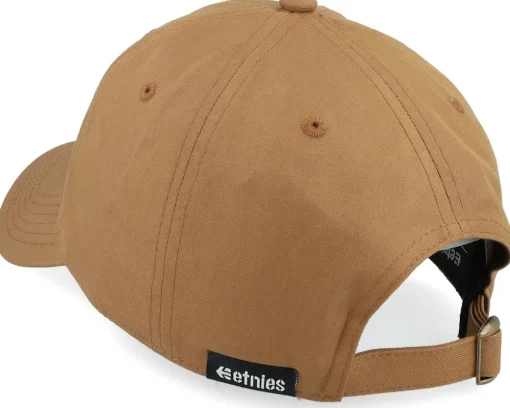 Dad Cap-Etnies Mtn Patch Strapback Khaki Dad Cap -