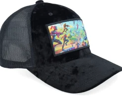 Best Iconic Multiplayer Video Game Patch Velvet Black Trucker -
