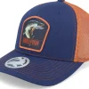 Trucker-Skillfish Muskellunge Muskie Navy/Burnt Orange Contrast -