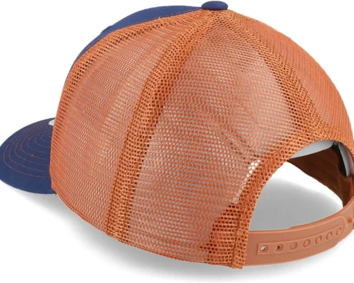 Trucker-Skillfish Muskellunge Muskie Navy/Burnt Orange Contrast -