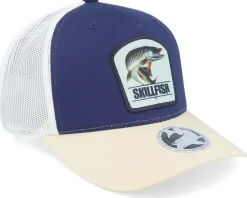 Trucker-Skillfish Muskellunge Muskie Navy/Ivory/Golden Trucker -