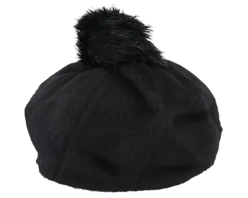 Clearance Brixton Natalie Oversized Black Pom Beret -