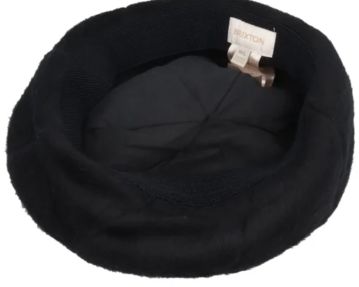 Clearance Brixton Natalie Oversized Black Pom Beret -