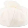 Berets-Brixton Natalie Oversized Pom Off White Beret -