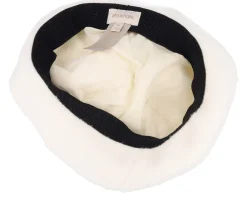 Berets-Brixton Natalie Oversized Pom Off White Beret -