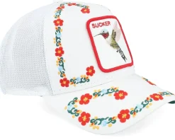 Trucker-Goorin Bros. Necessary Nectar White A-Frame Trucker -